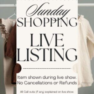 Sunday Shopping with a Purpose- Unlisted Live show item!